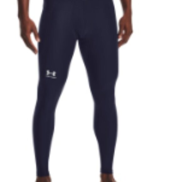 Under Armour Heatgear Mens FULL Leggings Baselayer Compressed Leggins SZ4XL Navy - Picture 1 of 3